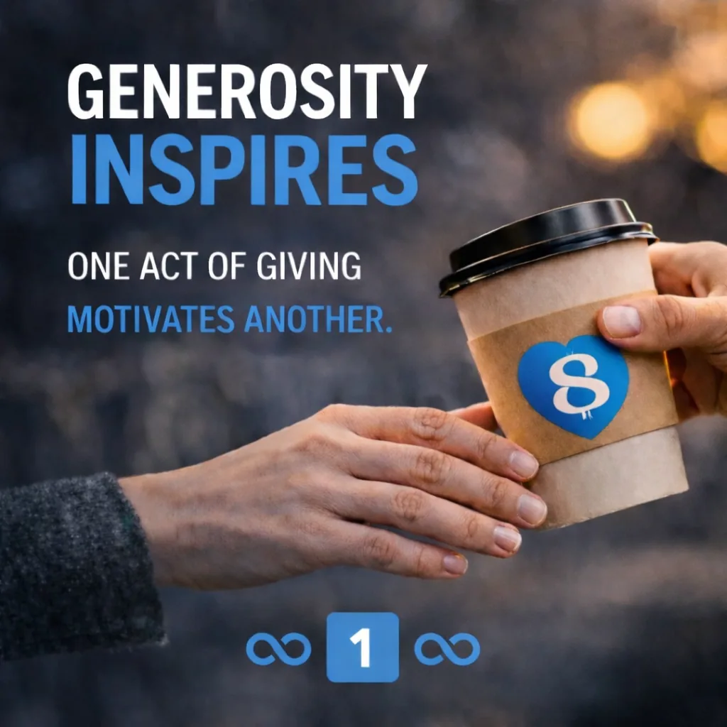 Generosity Inspires. One act of giving motivates another.