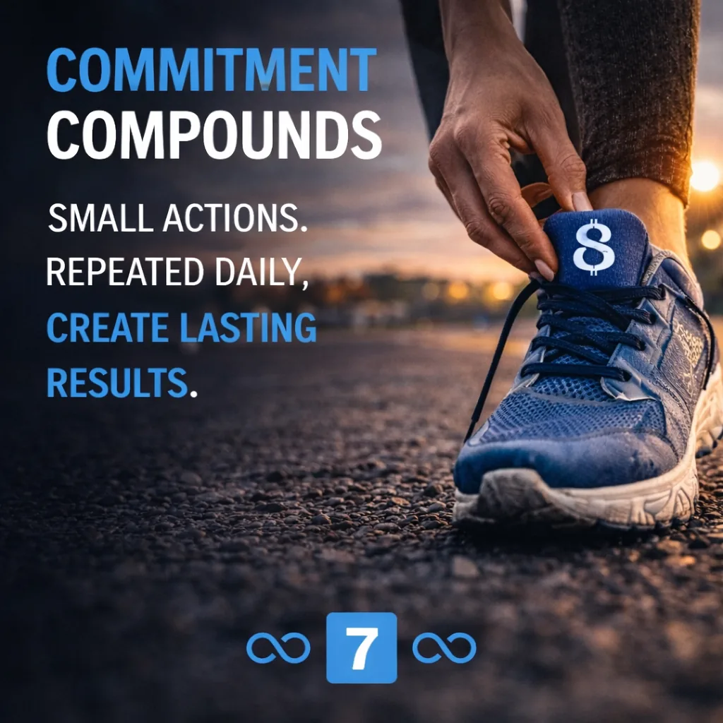 Commitment Compounds. Quick wins fade. Long-term commitment builds enduring performance.